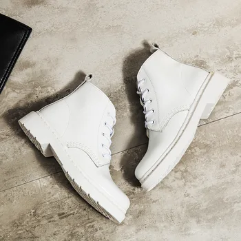 Soft Split Leather Women White Ankle Boots Motorcycle Boots Female Autumn Winter Shoes Woman Punk Motorcycle Boots Spring shoes
Soft Split Leather Women White Ankle Boots Motorcycle Boots Female Autumn Winter Shoes Woman Punk Motorcycle Boots Spring shoes