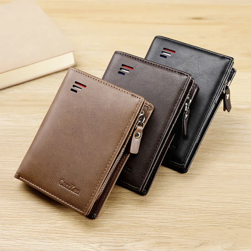 2020 New RFID Men's Wallet Retro Fashion Short Multi-Function Buckle Zipper Wallet
2020 New RFID Men's Wallet Retro Fashion Short Multi-Function Buckle Zipper Wallet