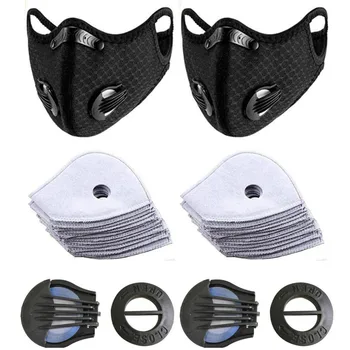 Mascarilla 2PC Cycling Face Mask Activated Carbon Breathing Air Valve Mask with 4 Filters PM 2.5 Anti-Pollution Bike Mouth Cover
Mascarilla 2PC Cycling Face Mask Activated Carbon Breathing Air Valve Mask with 4 Filters PM 2.5 Anti-Pollution Bike Mouth Cover