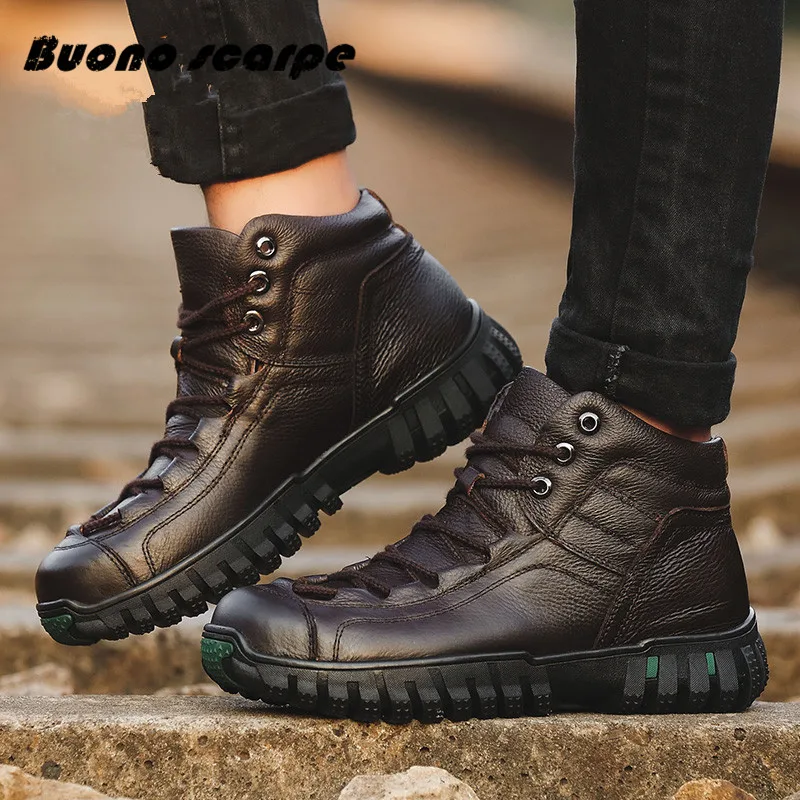 Buonoscarpe Hot Men Boots Super Warm Genuine Leather Winter Boots Men Winter Shoes Men Military Fur Boots For Men Zapatos Hombre
Buonoscarpe Hot Men Boots Super Warm Genuine Leather Winter Boots Men Winter Shoes Men Military Fur Boots For Men Zapatos Hombre