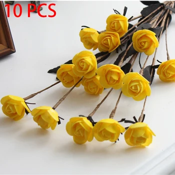10pcs/bundle 15 Heads Restaurant Office Wedding Indoor Artificial Rose Home Decor Flower Arrangement Garden Simulation Easy Care
10pcs/bundle 15 Heads Restaurant Office Wedding Indoor Artificial Rose Home Decor Flower Arrangement Garden Simulation Easy Care