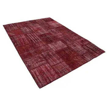 180x245 Cm Red Handmade Patchwork Rug-6x8 Ft 
180x245 Cm Red Handmade Patchwork Rug-6x8 Ft