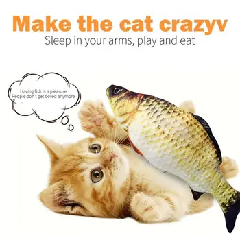 Fish Cat Toy Realistic Plush Simulation Fish Cat Toy Catnip Kicker Toys, Funny Interactive Pets Pillow Chew Bite Kick Supplies
Fish Cat Toy Realistic Plush Simulation Fish Cat Toy Catnip Kicker Toys, Funny Interactive Pets Pillow Chew Bite Kick Supplies