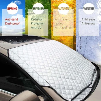 Universal Thick Winter Car Windshield Sunshades Snow-proof Frost-proof Car Front Glass Protector Cover Auto Exterior Accessories
Universal Thick Winter Car Windshield Sunshades Snow-proof Frost-proof Car Front Glass Protector Cover Auto Exterior Accessories