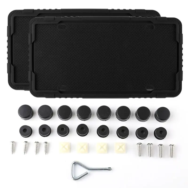 Car Modification Rust-proof Silicone License Plate Frame Rattle-proof Weatherproof with Stainless Steel Screw High-grade
Car Modification Rust-proof Silicone License Plate Frame Rattle-proof Weatherproof with Stainless Steel Screw High-grade