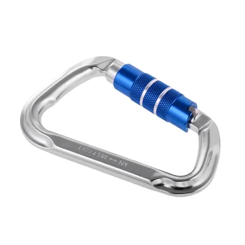 Durable 5500lbs D Twist Auto Locking Aluminum Alloy Climbing Carabiner Rope Access Outdoor Caving - 4.33 x 2.75 inches Silver
Durable 5500lbs D Twist Auto Locking Aluminum Alloy Climbing Carabiner Rope Access Outdoor Caving - 4.33 x 2.75 inches Silver