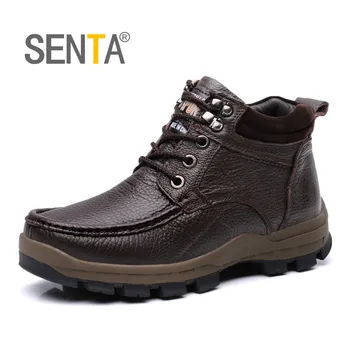 SENTA Winter Big Size Men Hiking Shoes Waterproof Climbing Shoes Genuine Leather Warm Trekking Hunting Shoes Trainers Rubber
SENTA Winter Big Size Men Hiking Shoes Waterproof Climbing Shoes Genuine Leather Warm Trekking Hunting Shoes Trainers Rubber