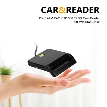 USB SIM Smart Card Reader For Bank Card IC/ID EMV SD TF MMC Cardreaders USB-CCID ISO 7816 for Windows 7 8 10 Linux OS
USB SIM Smart Card Reader For Bank Card IC/ID EMV SD TF MMC Cardreaders USB-CCID ISO 7816 for Windows 7 8 10 Linux OS
