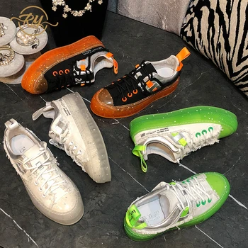 RY-RELAA women sneakers 2020 fashion Genuine Leather glitter canvas shoes white shoes women casual shoes platform luxury shoes 
RY-RELAA women sneakers 2020 fashion Genuine Leather glitter canvas shoes white shoes women casual shoes platform luxury shoes