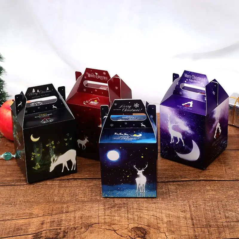 30pcs/lot Creative Cartoon Elk Pattern Luminous Packaging Gift Box Christmas Halloween Party Paper Hand Box
30pcs/lot Creative Cartoon Elk Pattern Luminous Packaging Gift Box Christmas Halloween Party Paper Hand Box