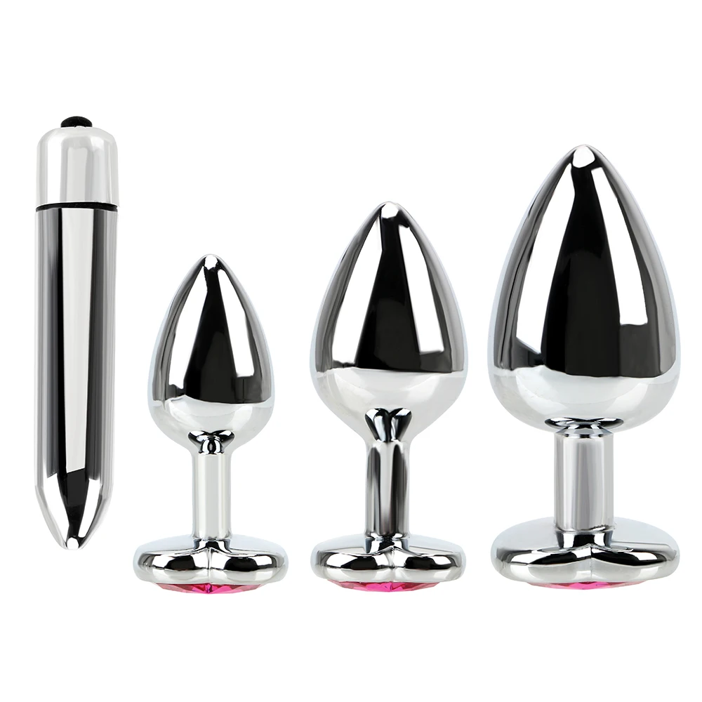 Stainless Steel Butt Plug Vibrators For Women Vaginal Erotic Massager Sex Products Anal Plugs Dildo Beads Sex Toy Vagina Insert Stainless Steel Butt Plug Vibrators For Women Vaginal Erotic Massager Sex Products Anal Plugs Dildo Beads Sex Toy Vagina Insert