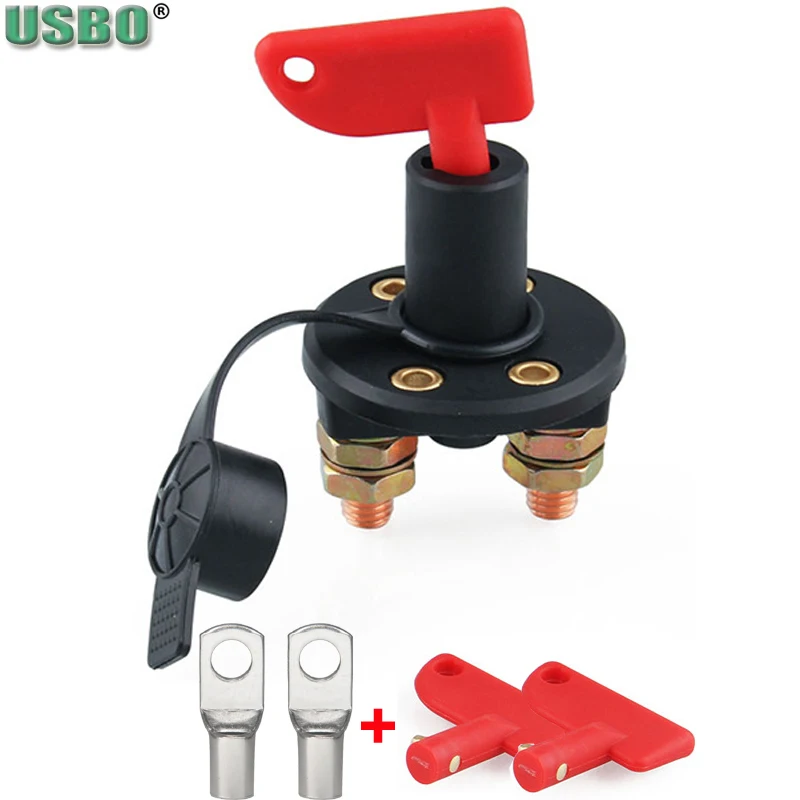 Truck Boat Car Battery Disconnect Rotary Power Isolator Cut Off Kill Switch With 2 Key+2 terminal For Marine ATV Car Accessories
Truck Boat Car Battery Disconnect Rotary Power Isolator Cut Off Kill Switch With 2 Key+2 terminal For Marine ATV Car Accessories