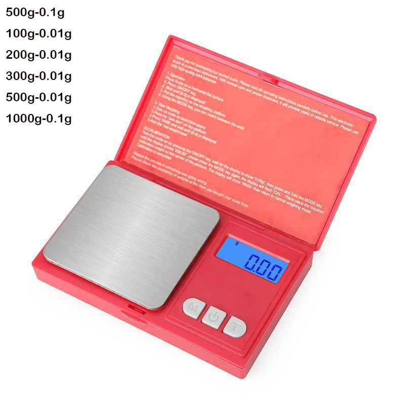 High Precision Digital Scale 100/200/300/500/1000g 0.01/0.1g LCD Display Pocket Scale Gram Weight For Kitchen Jewelry Drug
High Precision Digital Scale 100/200/300/500/1000g 0.01/0.1g LCD Display Pocket Scale Gram Weight For Kitchen Jewelry Drug