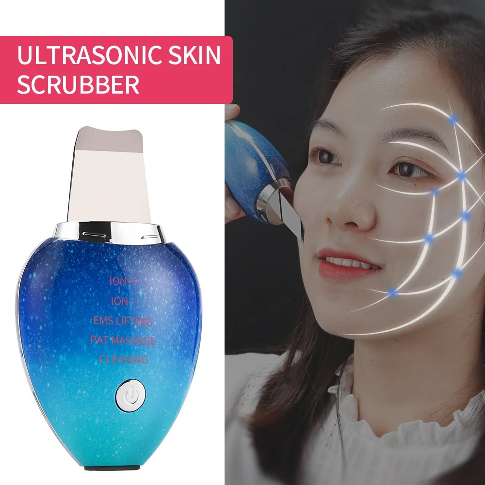 Ultrasonic Skin Scrubber Deep Facial Pore Cleaner Blackhead Acne Remover Facial Massage Beauty Instrument Device Skin Tightening
Ultrasonic Skin Scrubber Deep Facial Pore Cleaner Blackhead Acne Remover Facial Massage Beauty Instrument Device Skin Tightening
