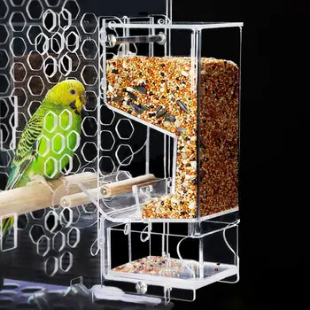 Parrot Bird Automatic Seed Feeder Tray Transparent Board Supplies Anti-Splashing Pet Cage Water Food Feeder Hot sale
Parrot Bird Automatic Seed Feeder Tray Transparent Board Supplies Anti-Splashing Pet Cage Water Food Feeder Hot sale