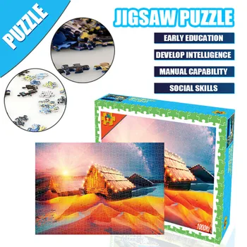 

Toy Puzzle Zabawki 2020 Adult Children Puzzle Holiday Gift Puzzle Toy 1000PC Puzzle Landscape Pattern Jigsaw Puzzle Giocattoli