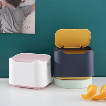 Plastic Waste Bin with Lid Desktop Trash Can High Capacity Dustbin Office Waste basket Debris Garbage Classification Storage Box
Plastic Waste Bin with Lid Desktop Trash Can High Capacity Dustbin Office Waste basket Debris Garbage Classification Storage Box