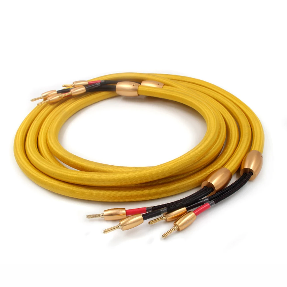 Pair Accuphase audio speaker cable hifi loudspeaker cable with 24k Gold plated banana plug
Pair Accuphase audio speaker cable hifi loudspeaker cable with 24k Gold plated banana plug