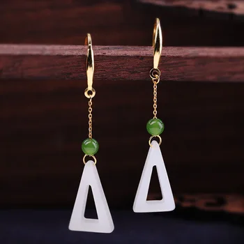 manufacturer direct selling all kinds of earrings S925 pure silver jewelry gold-plated women's Hetian Jade Earrings
manufacturer direct selling all kinds of earrings S925 pure silver jewelry gold-plated women's Hetian Jade Earrings