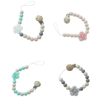 2018 New Children Accessories Flower Wood Beads Chain Teether Pacifier Clip Infant Baby Soother Teething Toy
2018 New Children Accessories Flower Wood Beads Chain Teether Pacifier Clip Infant Baby Soother Teething Toy