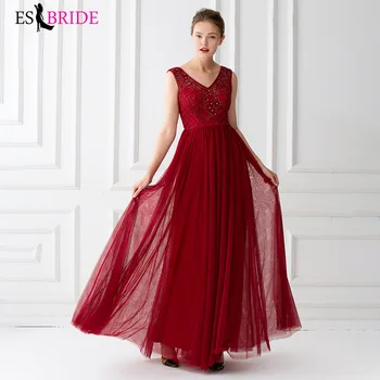 Evening Dresses Long ES2905 2019 Dark Red Vintage Lace Appliques Beading A-line Tulle Elegant Formal Party Evening Gowns
Evening Dresses Long ES2905 2019 Dark Red Vintage Lace Appliques Beading A-line Tulle Elegant Formal Party Evening Gowns