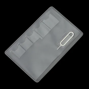5 Pcs Portable SIM Card Pin Holder For Sim Memory Card Transparency Universal Card Storage Box Bag Easy Carry Protector
5 Pcs Portable SIM Card Pin Holder For Sim Memory Card Transparency Universal Card Storage Box Bag Easy Carry Protector