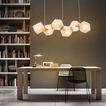 Nordic Irregular Geometrical Glass Chandelier Lighting Modern Art Deco Hanging Light LED Bulbs Flush Mount Frosted Glass E14 AC
Nordic Irregular Geometrical Glass Chandelier Lighting Modern Art Deco Hanging Light LED Bulbs Flush Mount Frosted Glass E14 AC