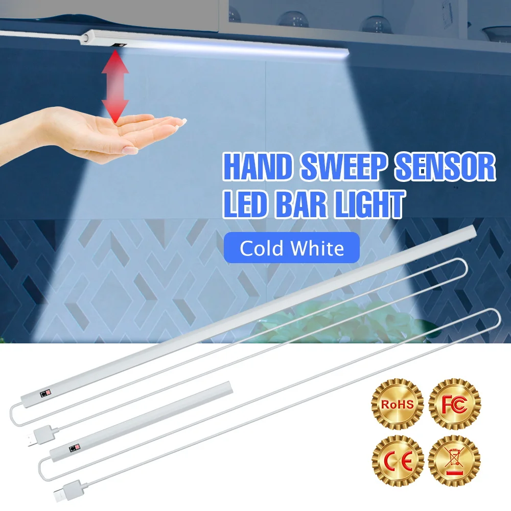 Under Cabinet Light USB 5V Hand Sweep Sensor Lamp Bar LED Smart PIR Night Light 20 30 40 50 CM Wardrobe Stair Backlight Lamps
Under Cabinet Light USB 5V Hand Sweep Sensor Lamp Bar LED Smart PIR Night Light 20 30 40 50 CM Wardrobe Stair Backlight Lamps