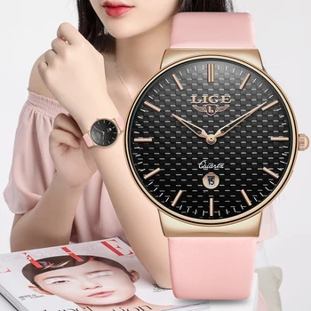 Relogio feminino 2020 LIGE Womens Watches Top Luxury Leather Watch Women simple casual Quartz Watch Waterproof Clock Reloj Mujer
Relogio feminino 2020 LIGE Womens Watches Top Luxury Leather Watch Women simple casual Quartz Watch Waterproof Clock Reloj Mujer