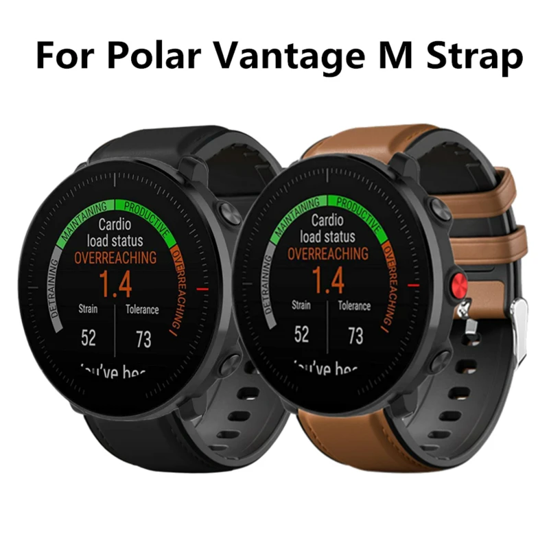22mm Sport Watch Band For Polar Vantage M Strap Leather + Silicone Replacement Watchband For Samsung Galaxy Watch 46mm Gear S3
22mm Sport Watch Band For Polar Vantage M Strap Leather + Silicone Replacement Watchband For Samsung Galaxy Watch 46mm Gear S3
