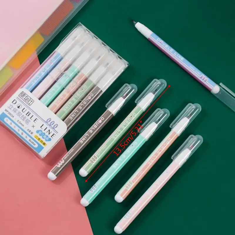 6pcs/set Morandi Color Double Line Fluorescent Marker Outline Pen Highlighter WXTA
6pcs/set Morandi Color Double Line Fluorescent Marker Outline Pen Highlighter WXTA
