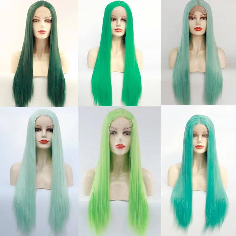 Natural Soft Long Straight Green Wig for Women Synthetic Lace Front Wig 150Density Heat Resistant Synthetic Wigs For Black Women
Natural Soft Long Straight Green Wig for Women Synthetic Lace Front Wig 150Density Heat Resistant Synthetic Wigs For Black Women