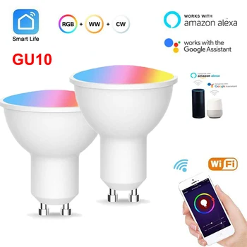 2020 GU10 Wifi Smart light bulb Spotlight RGBCW compatible with Alexa Google home App smart life Automatic home Dimmable bulbs
2020 GU10 Wifi Smart light bulb Spotlight RGBCW compatible with Alexa Google home App smart life Automatic home Dimmable bulbs