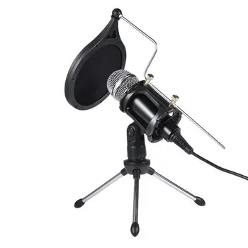 1Set USB Computer Microphone Phone Condenser Mic Stand for Broadcast Interview 203A 
1Set USB Computer Microphone Phone Condenser Mic Stand for Broadcast Interview 203A