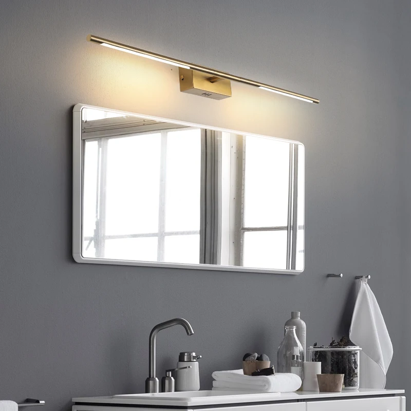 Modern Led Bathroom Mirror Light Gold/Black Bedroom dressing table mirror lamp Entrance hallway Mirror lighting 0.6-1M
Modern Led Bathroom Mirror Light Gold/Black Bedroom dressing table mirror lamp Entrance hallway Mirror lighting 0.6-1M