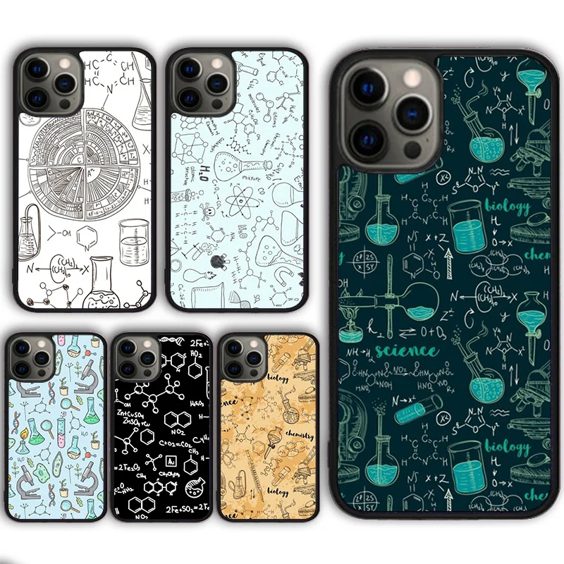Чехол для телефона с химическими элементами iPhone 13 11 12 Mini Pro Max X XR XS 6 7 8 Plus SE2020 Samsung