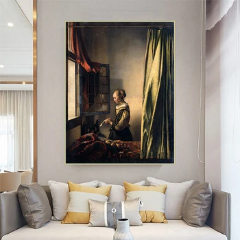 Citon Johannes Vermeer《Girl reading a letter by an open window》Canvas Oil Painting Artwork Picture Wall Decor Home Decoration
Citon Johannes Vermeer《Girl reading a letter by an open window》Canvas Oil Painting Artwork Picture Wall Decor Home Decoration