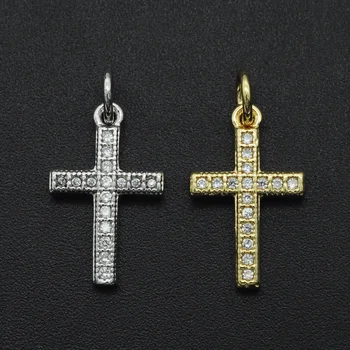20x10mm 100% CZ Zircon DIY Jewelry Jesus Cross Religious Charm Pendant Wholesale Bracelet Making Charm
20x10mm 100% CZ Zircon DIY Jewelry Jesus Cross Religious Charm Pendant Wholesale Bracelet Making Charm