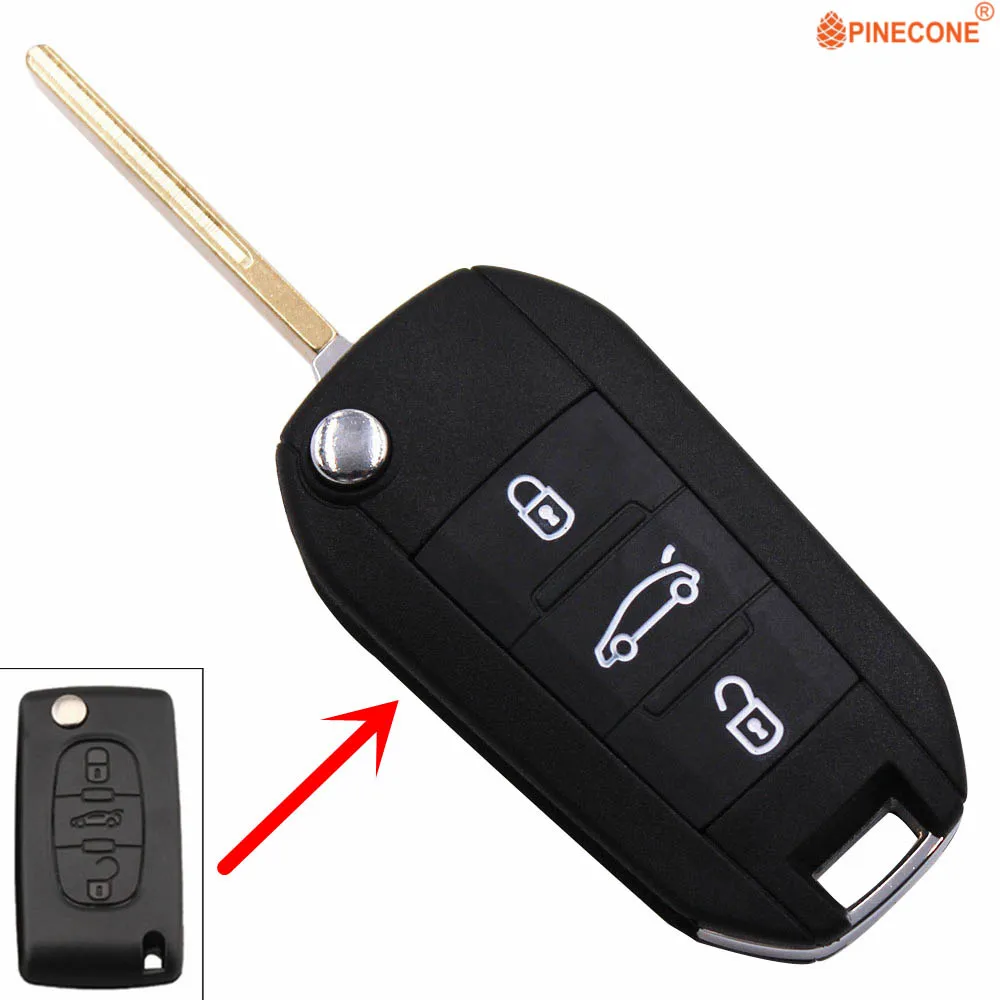 PINECONE for Citroen C4 C5 Triomphe Quatre CE0536 3 Button VA2 Blade Modified Car Key Fob Shell Case
PINECONE for Citroen C4 C5 Triomphe Quatre CE0536 3 Button VA2 Blade Modified Car Key Fob Shell Case