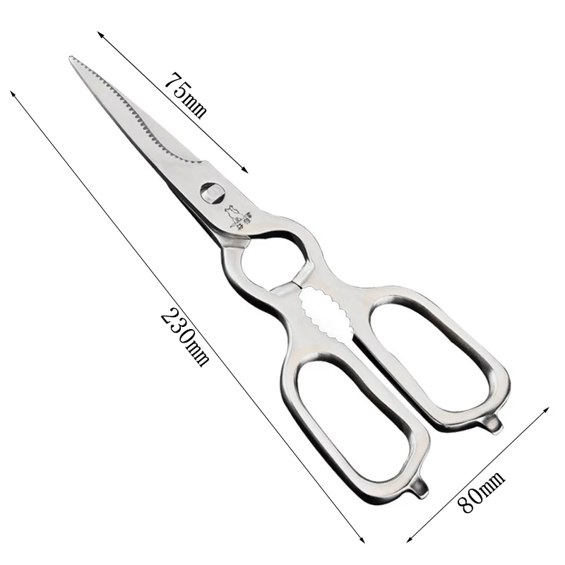Multifunctional Full Stainless Steel Chicken Fish Duck Bone Scissor with Safe Lock Sharp Cook Cutter Shear Tool Kitchen Scissors
Multifunctional Full Stainless Steel Chicken Fish Duck Bone Scissor with Safe Lock Sharp Cook Cutter Shear Tool Kitchen Scissors