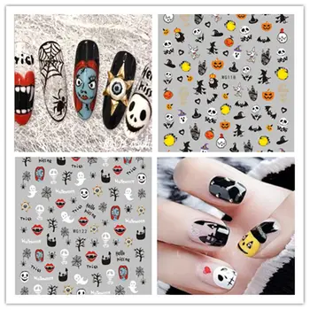New Halloween strap rubber nail stickers ins pumpkin nail stickers skull nail stickers 
New Halloween strap rubber nail stickers ins pumpkin nail stickers skull nail stickers