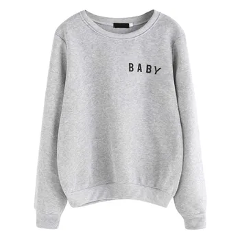 Autumn MAXIORILL women sweatshirt толстовка толстовки Simple Solid Color O-neck Letter Pattern Long Sleeve Pullover tops #3
Autumn MAXIORILL women sweatshirt толстовка толстовки Simple Solid Color O-neck Letter Pattern Long Sleeve Pullover tops #3