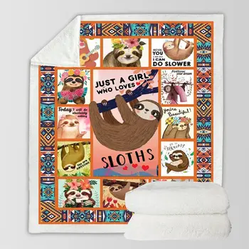 Aggcual animal sloth throw blanket Christmas gifts for family kids 3d printed cute Bedspread Sherpa blanket sofa cover bedding
Aggcual animal sloth throw blanket Christmas gifts for family kids 3d printed cute Bedspread Sherpa blanket sofa cover bedding