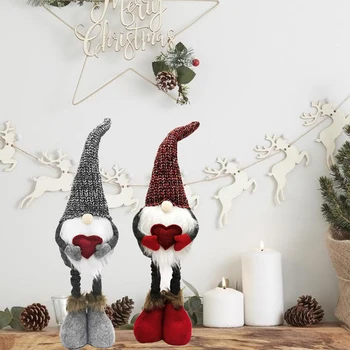 Christmas Gnome Decoration Handmade Swedish Tomte Long-Legged Gnome Winter Table Ornaments 
Christmas Gnome Decoration Handmade Swedish Tomte Long-Legged Gnome Winter Table Ornaments