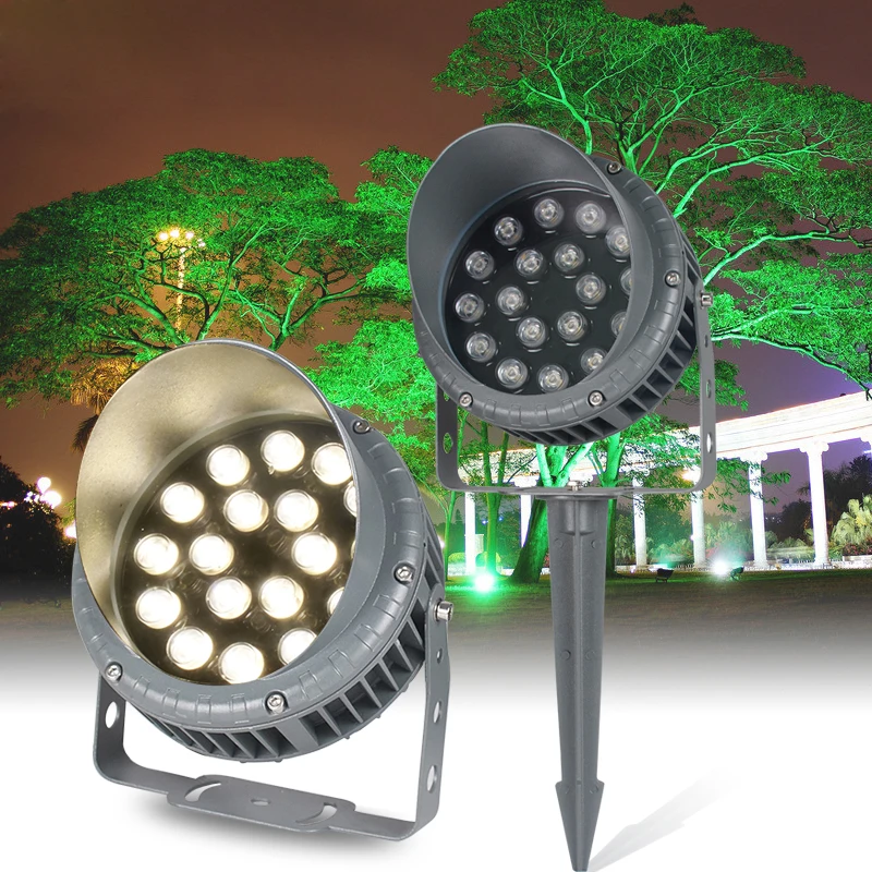 

8pcs LED Lawn Lamp Waterproof Outdoor IP65 3W 5W 6W 9W 12W 15W 18W 12V AC 85-265V Spike For Garden Decorate Flame Flickering
