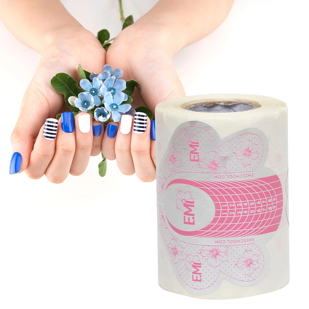 New 100pcs / Set UV Acrylic Nail Extension Aluminum Foil Shapes Gel Tip For French Guide Professional Shapes Stickers Manicure
New 100pcs / Set UV Acrylic Nail Extension Aluminum Foil Shapes Gel Tip For French Guide Professional Shapes Stickers Manicure