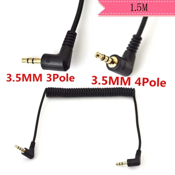 DC 3.5mm TRRS 4 Pole 90° Male to Angled 3pole 2ring Male Audio Lead Cable 1.5m
DC 3.5mm TRRS 4 Pole 90° Male to Angled 3pole 2ring Male Audio Lead Cable 1.5m