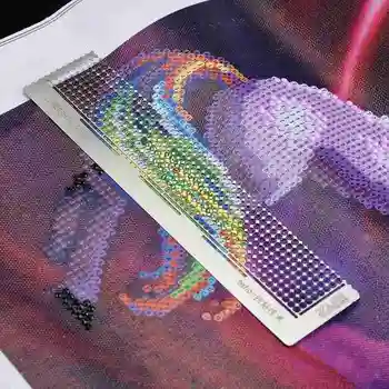 Stainless Steel 5D DIY Diamond Painting Ruler Tool With 400 Blank Grids For Diamond Painting Round Full Drill & Partial Drill
Stainless Steel 5D DIY Diamond Painting Ruler Tool With 400 Blank Grids For Diamond Painting Round Full Drill & Partial Drill