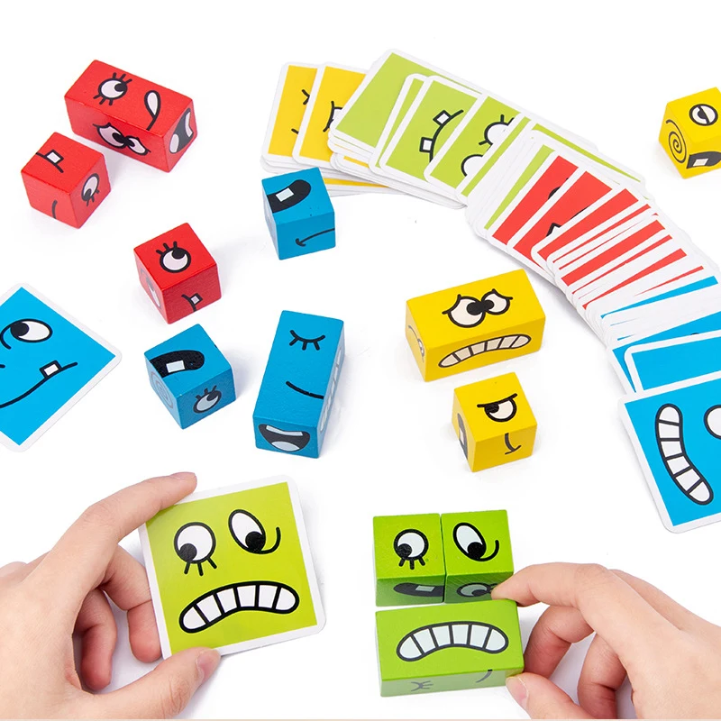 Face-changing Magic Building Blocks Toy Children's Education Creative Fun Logical Thinking Training Wooden Toys Board Game
Face-changing Magic Building Blocks Toy Children's Education Creative Fun Logical Thinking Training Wooden Toys Board Game
