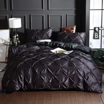 18 3 Piece Pinch Pleated Duvet Cover with Zipper Closure, Black Pintuck Pinch Pleat Pattern Bedding Comforter Cover Set
18 3 Piece Pinch Pleated Duvet Cover with Zipper Closure, Black Pintuck Pinch Pleat Pattern Bedding Comforter Cover Set